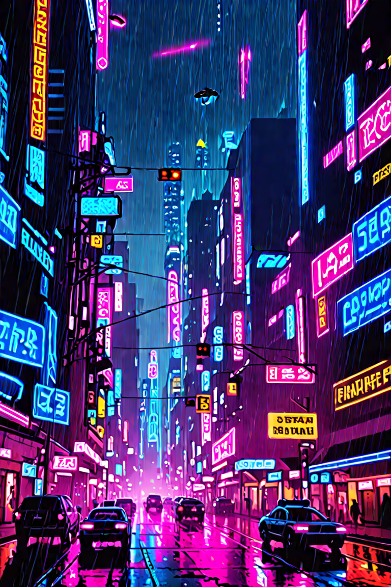 Cyberpunk city